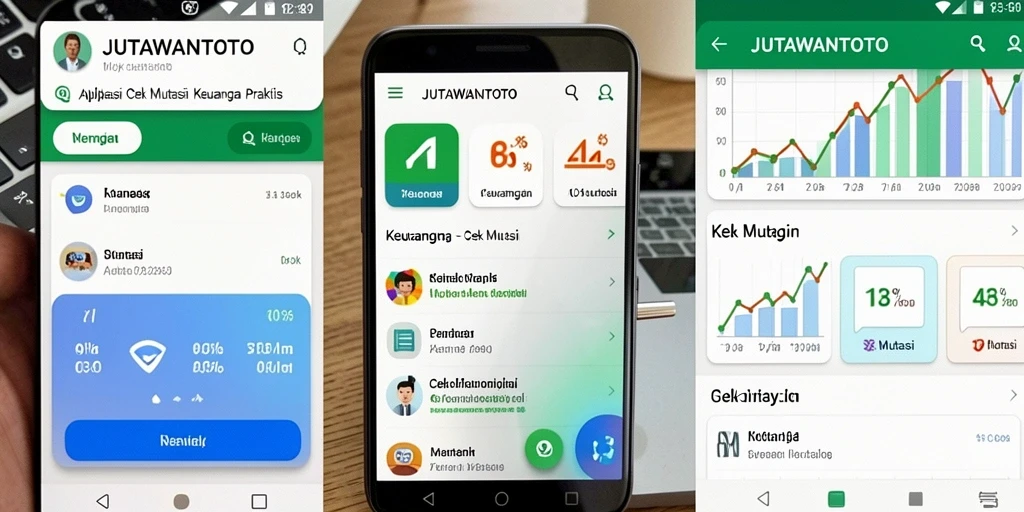Antarmuka JUTAWANTOTO yang sederhana untuk cek mutasi keuangan.