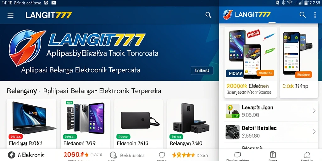 Antarmuka aplikasi LANGIT777 yang menarik dan user-friendly.