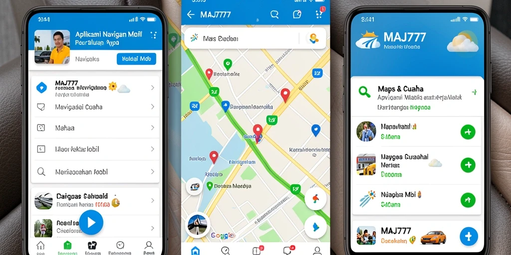 Antarmuka MAJ777 yang memudahkan navigasi mobil.
