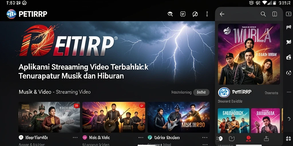 Screenshot aplikasi PETIRRP menampilkan antarmuka pengguna yang intuitif dan menarik.