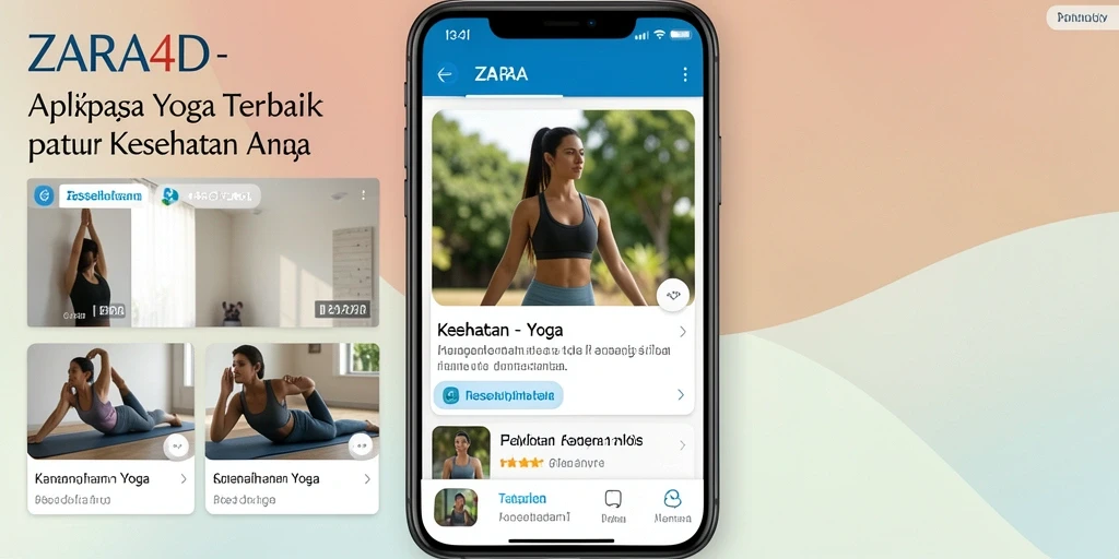 Tampilan antarmuka aplikasi ZARA4D yang sederhana dan informatif.