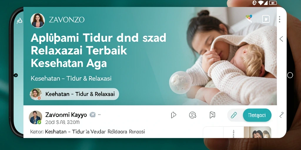 Antarmuka ZAVONZO menampilkan pilihan relaksasi yang menarik dan intuitif.