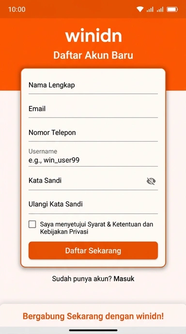 Panduan Registrasi Akun winidn bagi Pengguna Android